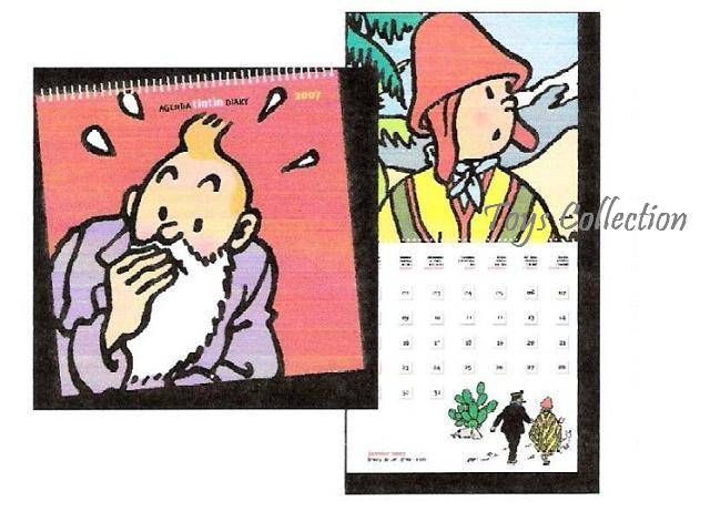 Calendrier 2007 Papeterie Editions Moulinsart Papier