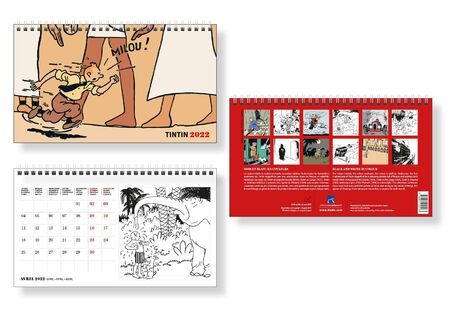 calendrier-bureau-tintin-2022