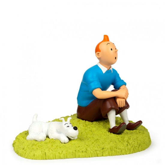 figurine-tintin-assis-dans-l-herbe-moulinsart-tintinimaginatio