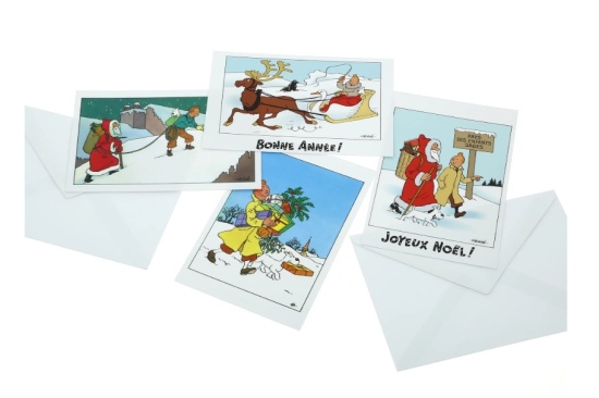 lot-carte-voeux-tintin-31306