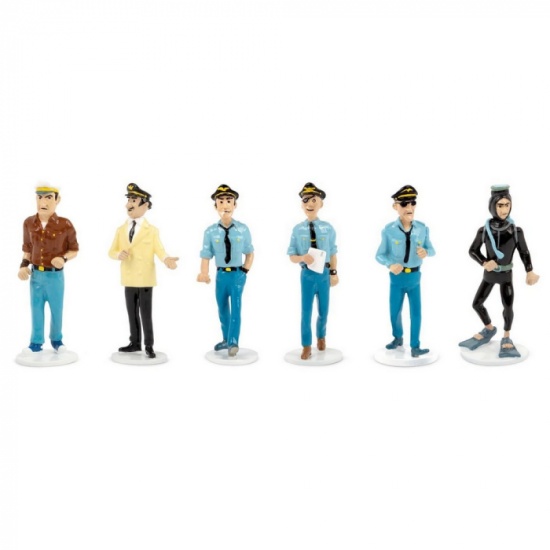 set-de-figurines-collection-tintin-carte-de-voeux-1972-serie-12