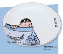 assiette-lotus-bleu-tintin-gm