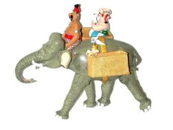 Astérix et Obélix sur l'éléphant