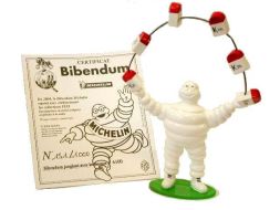 Bibendum jonglant avec les bornes