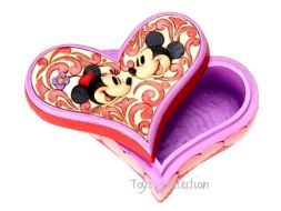 Boite coeur Mickey et Minnie