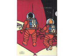 Chemise plastique Tintin et Haddock lune