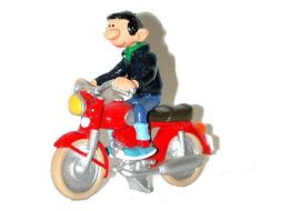 Gaston à moto (ancien)