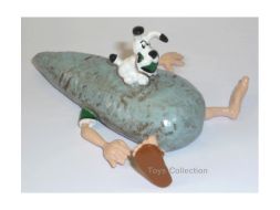 Idéfix écrasant un Romain