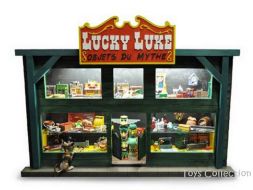 La vitrine des objets du Mythe de Lucky Luke