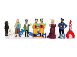 Série compléte des 9 figurines Tintin