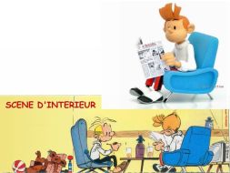 Spirou dans son fauteuil