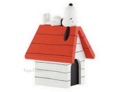 Tirelire Snoopy sur sa niche