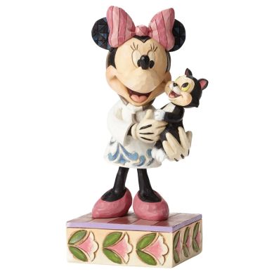 Minnie Veterinaire Soigne Un Chaton Figurine Disney Traditions Resine