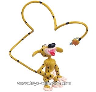 Porte-clé Marsupilami qui pêche avec sa queue