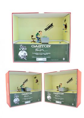 Gaston et la machine a écrire lance-fléchettes