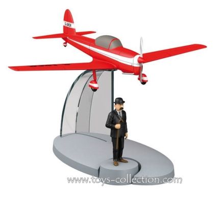 Avion rouge de l'Ile Noire et Dupont