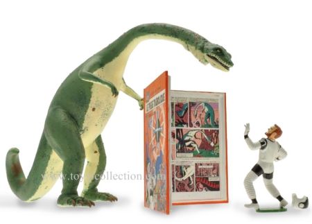 Mortimer et le dinosaure dans Le piège diabolique