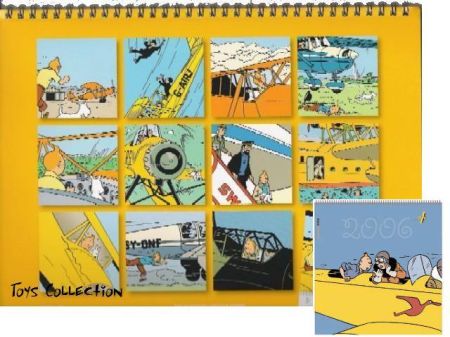 Calendrier 2006 Papeterie Editions Moulinsart Papier