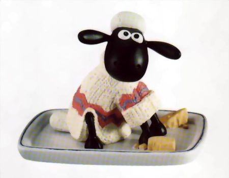 Shaun sur le plateau de fromage #