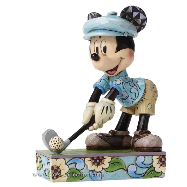 Mickey joue au golf Figurine Disney Traditions résine