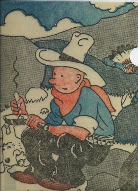 Chemise plastique Tintin cow-boy