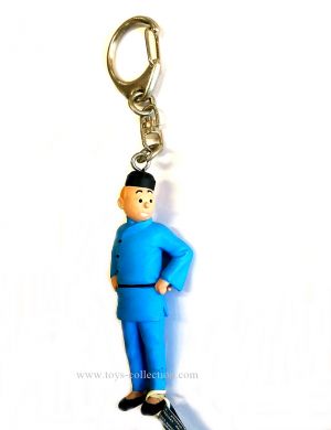 Porte-clé Tintin lotus bleu