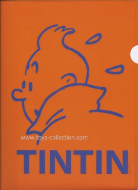 Chemise plastique Tintin silhouette orange