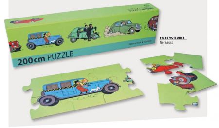 Puzzle Frise voiture Tintin