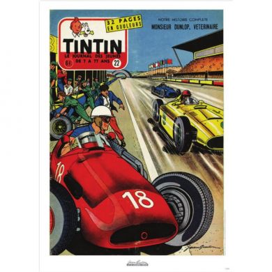 Affiche JEAN GRATON & JOURNAL TINTIN 1957 - N°22