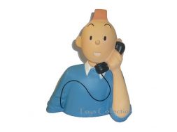 Buste Tintin au téléphone