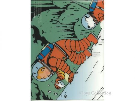 Chemise plastique Tintin et Milou cosmonaute