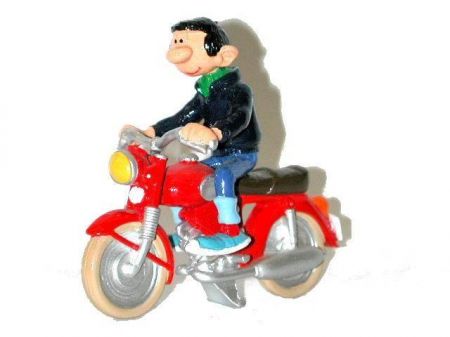 Gaston à moto (ancien)
