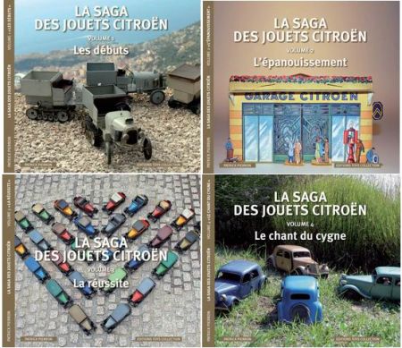 La saga des Jouets Citroën, les 4 volumes