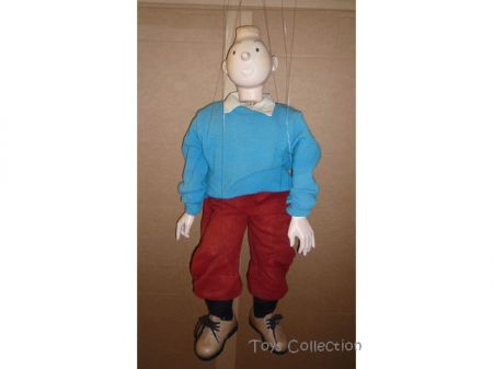 Marionnette Tintin pull bleu #