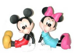 Mickey et Minnie assis