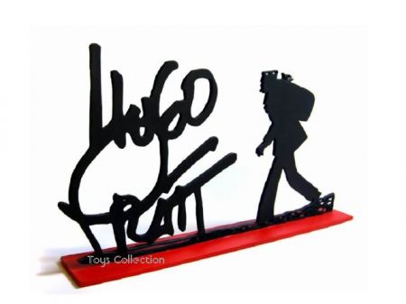 Signature Hugo Pratt avec Corto en silhouette