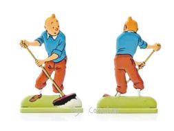 Tintin au balai