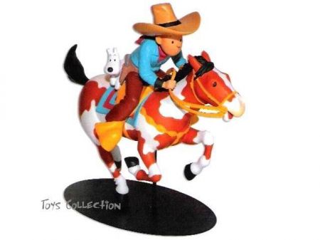 Tintin Cow Boy à cheval