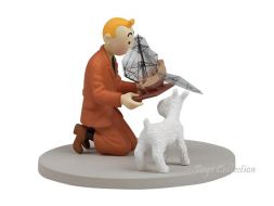 Tintin tenant la Licorne